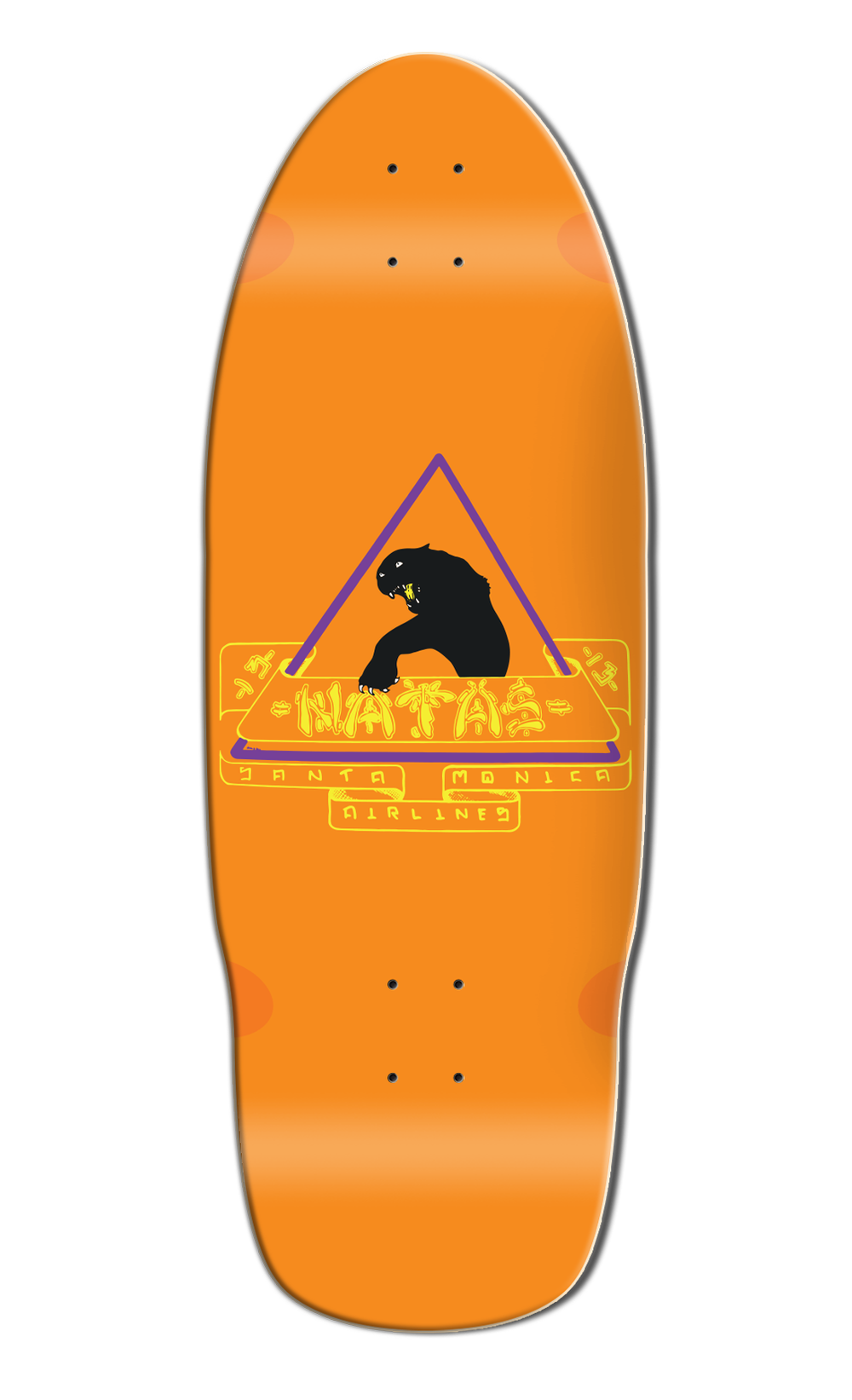 MADRID X SANTA MONICA AIRLINES~ ORANGE NATAS SKATEBOARD DECK